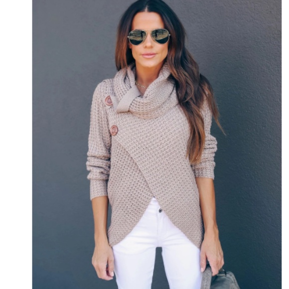 AURORA Knit Wrap Cardigan - Picture 4 of 8